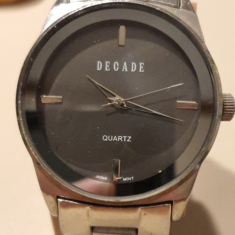 Decade Silver/Grey Stainless Steel Men's Watch
